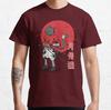 Midnight Samurai Cat Design black cat ninja for cat lover catzilla cool Ninja Cat printed TShirt for men plus size clothing