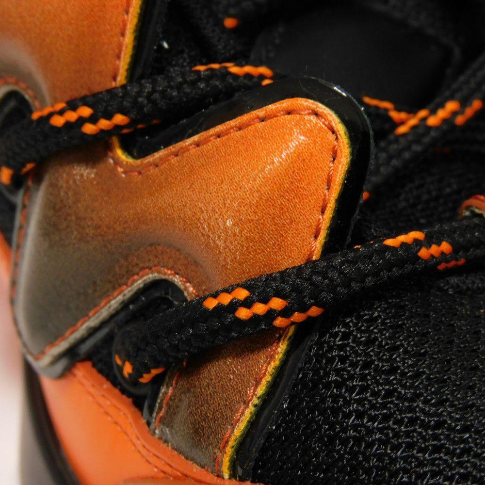 Used 12564 Zigzag Line 7896 6 Metallic Gradient Mesh Low-Top 9.8" LV Logo Orange Men's from Japan AUTHENTIC