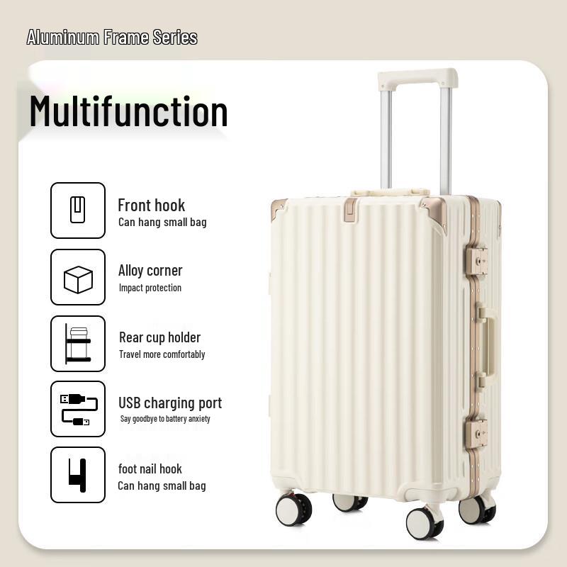 Li Shen Lightweight Aluminum Frame Luggage