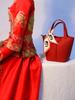 Bag 2025 new bridal high-end niche wedding portable wedding red usually available large-capacity wedding bag