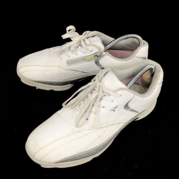 

TOURSTAGE Soft Spike Golf Shoes 24.0 White Men’s Trainers(USED)