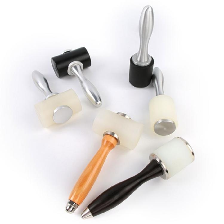 Leathercraft Mallet with Wood/Plastic/Metal Handle for DIY Sewing Cowhides Tools