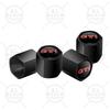 BSM1 Emblems 4pcs GT Lightning Emblem Car Wheel Tire Valve Caps Tyre Rim Stem Dust Covers For Volkswagen GTI Passat Jetta Golf 5 6 7 Ld2