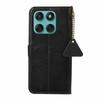 For Motorola Edge 60 Fusion 5G Case RFID Blocking Genuine Cow Leather Phone Cover Litchi Texture