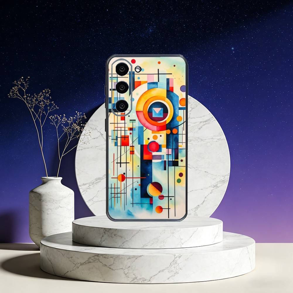 W-Wassily K-Kandinsky Art Phone Case For Samsung Galaxy A73,A72,A71,A70,A53,A52,A51,Others Soft Black Cover