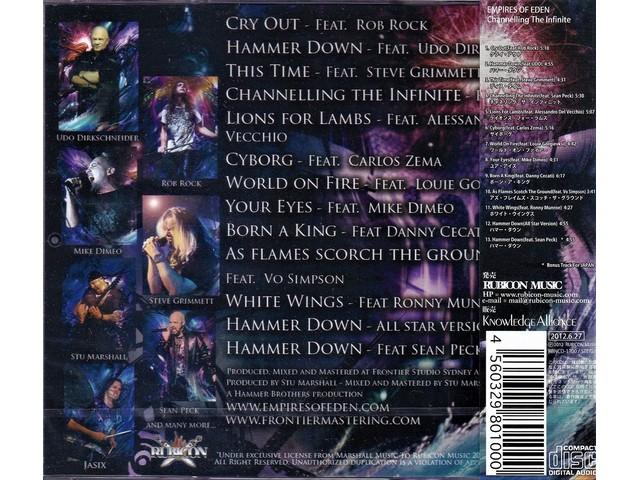 [CD] Channeling The Infinite 2 Bonus Track JEWEL CASE EMPIRES OF EDEN RBNCD-1100