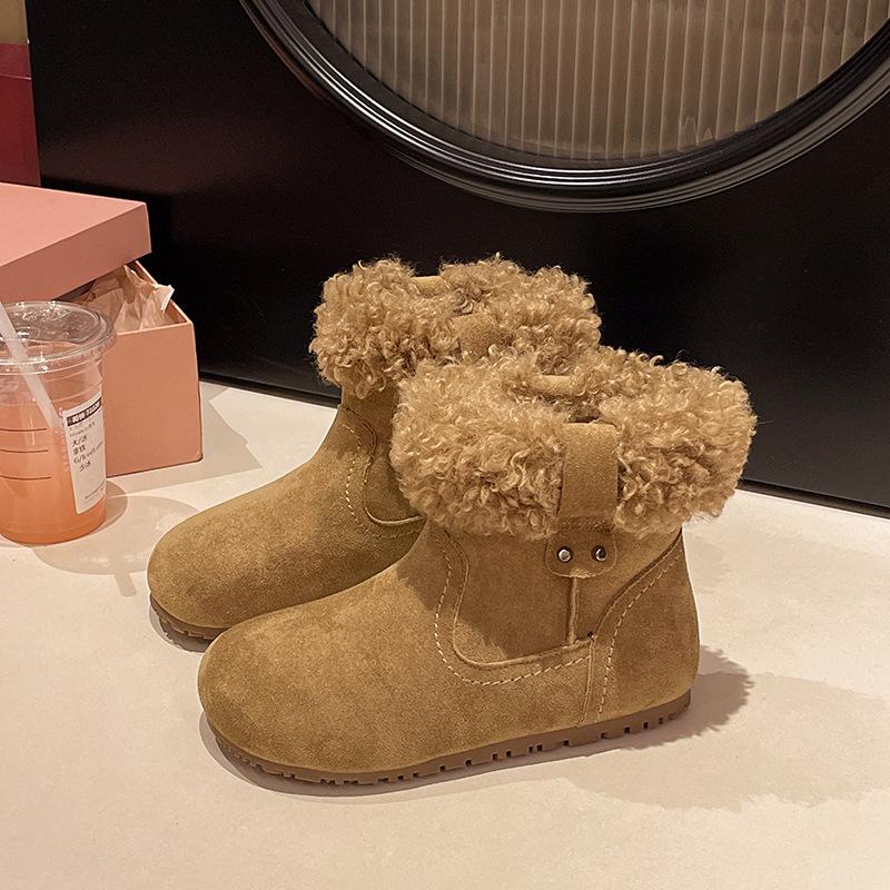 

Women s fashion lightweight soft sole winter warm one-step fur one snow boots velvet lined non-slip casual sports fur cotton boots 40 хаки