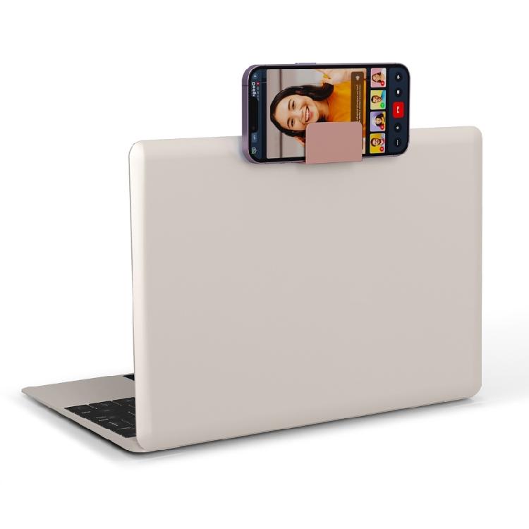 Laptop Mount Phone Stand Aluminium Alloy Notebook Extension Phone Mount Bracket