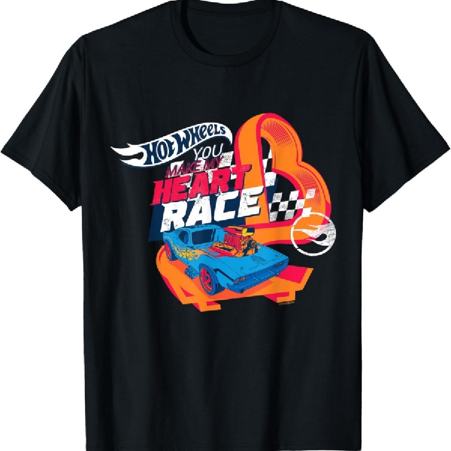 

Hot Wheels - Футболка с петлей в виде оранжевого сердца, от которой мое сердце бьется чаще XXXXXL чёрный
