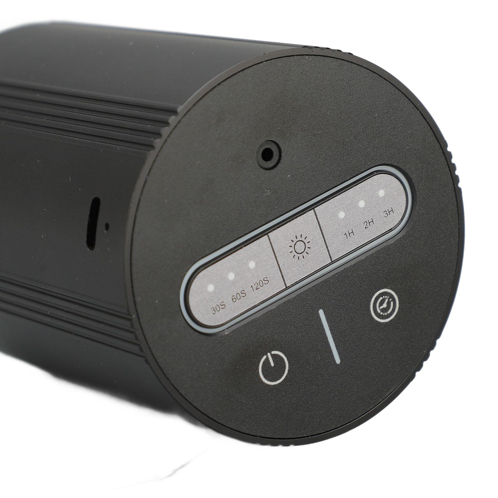 Автомобильный ароматерапевтический диффузор профессиональный алюминиевый сплав безводный распылитель с функцией таймера эфирное масло Touchscreen чёрный