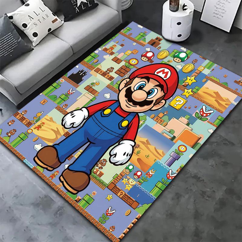 Super Mario Carpet Rug For Living Room Bedroom Home Sofa Decoration Kids Play Nonslip Floor Mat