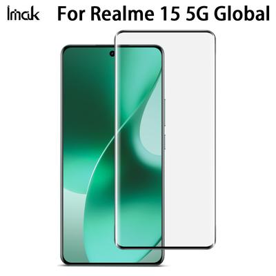 For Realme 15 5G Global Glass IMAK 3D Curved Full Screen Tempered Glass Film