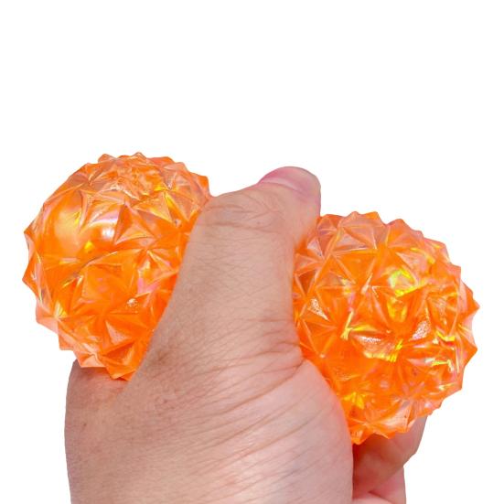 Maltose Faux Diamond Shiny Ball Soft TPR Stress Reliever Toy Slow Rise Fidget for Kids Adults Anxiety Relief Slow-Resilience Emotional Release Toy