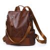 Backpack Soft Leather Texture New Women's Bag Large Capacity Leisure Splicing Shoulder Bag Anti-theft Travel Backpack