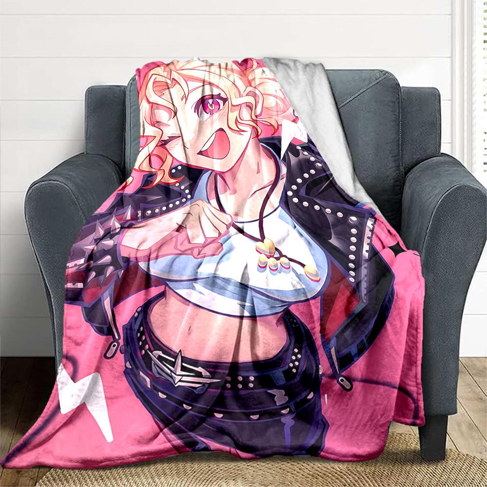 1pc Rock Fashion Blanket Soft All Season Throw with Vibrant Design, Perfect for Home, Travel, and Gifts, Ideal for Naps and Camping