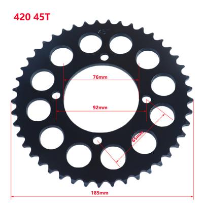 420 Chains 45T Motorcycle Chain Sprockets Rear Back Sprocket Cog For 110cc 125cc 140cc Dirt Pit Bike