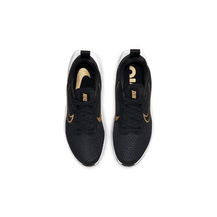 Nike Air Zoom Arcadia 2 GS Black Metallic Gold Kids Sneakers Wolf-Grey White DM8491-001