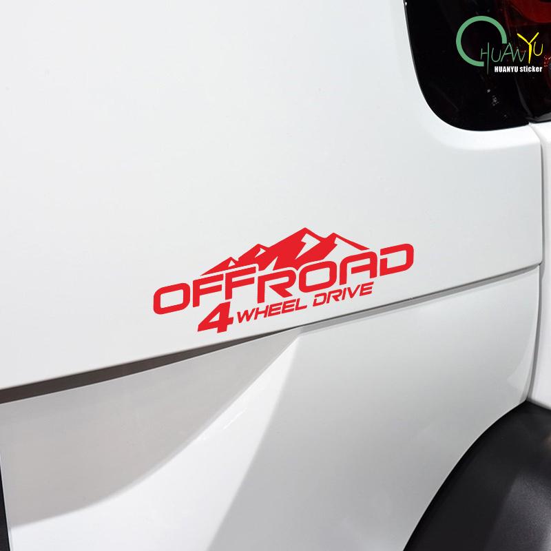 4X4 off-road car four-wheel drive reflective decoration car sticker body decal modification waterproof sticker