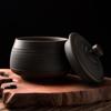 High-grade Purple Pottery   Retro Ceramic Sealed Pot Storage Jar Household Retro Tea Box Moisture-proof Storage Jar
