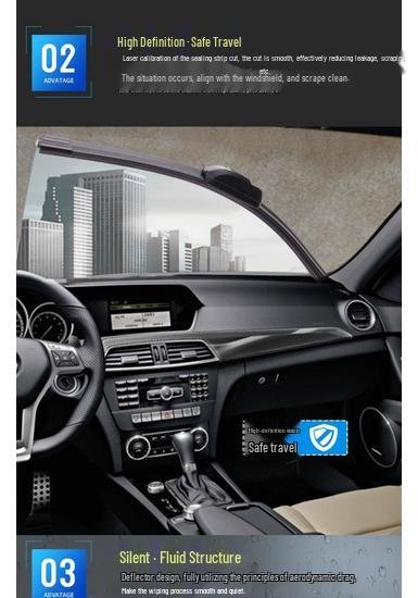 Frameless Silent Wiper Blade for Toyota Yaris X5 Year 6 - Durable Auto Parts