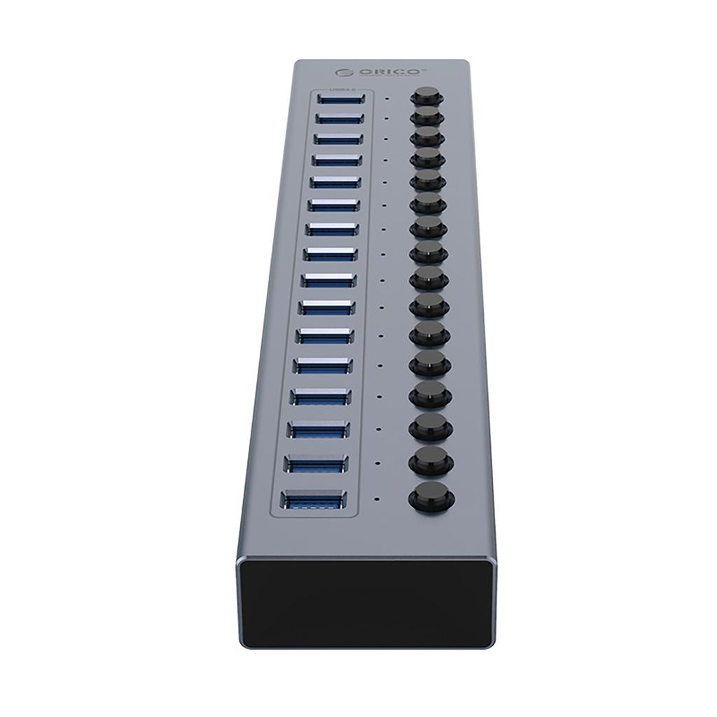 BT2U3-16AB Hub with 16x USB-A Switches - Gray