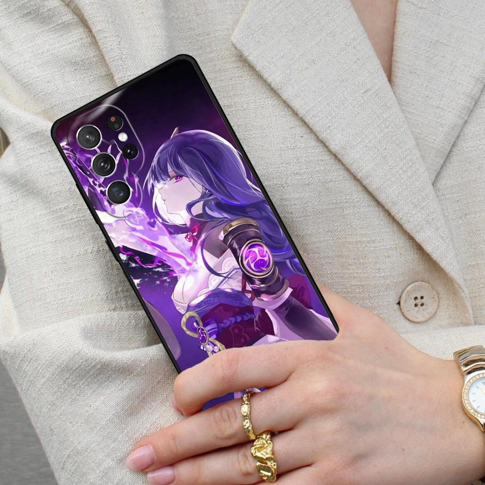 Raiden Shogun Genshin Impact Cell Phone Case for Samsung Galaxy S26 Ultra S25 S24 S23 S22 S21 S20 Note10 Cover
