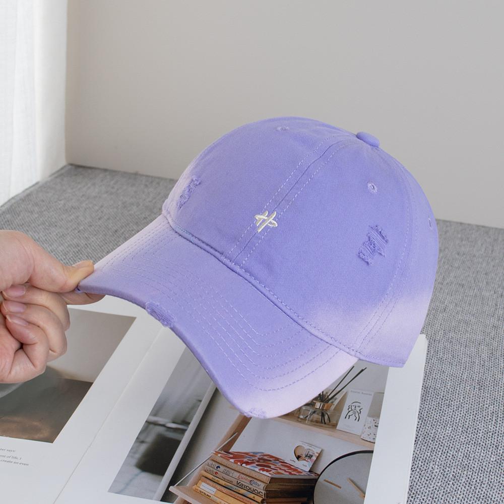 Spring Letter Embroidered Cotton Baseball Cap With Sun Protection For Casual Wear