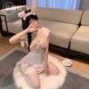 Erotic Lingerie Sexy Lace Fungus Lace See-through Suspender Bunny Girl Uniform Set Maid F