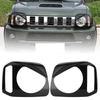 2pcs Front Light Headlight Lamp Cover Exterior Frame For Suzuki Jimny 07-15