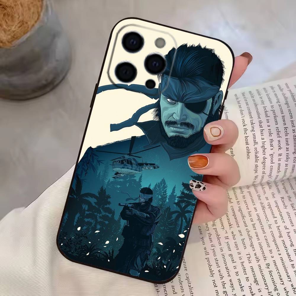 G-Game Metal Gear Solid Phone Case For iPhone 17, 16,15,14,13,12,11 Plus,Pro Max, Others Soft Black Cover