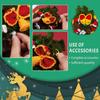 Fenrry Crochet Kit for Beginners Christmas Wreath Adults Knitting Kit with Step-by-Step Video Tutorials Crochet Yarn
