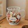 1PCS  Scandinavian-Inspired Metal Coffee Pod Holder - Elegant Kitchen & Dining Snack and Candy Storage Rack for Home or Cafe Display