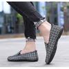 WTEMPO Men's Old Beijing Cloth Flat Shoes Slip-on Canvas Shoes Non-slip Casual Sport Sneakers Lazy Shoes Work