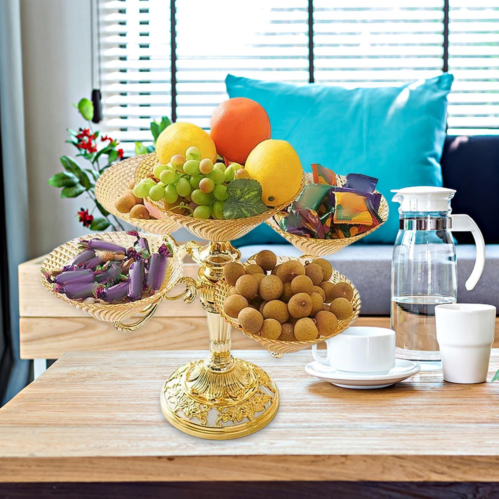 

Элегантная вращающаяся тарелка для закусок для домашнего приема гостей жёлтый