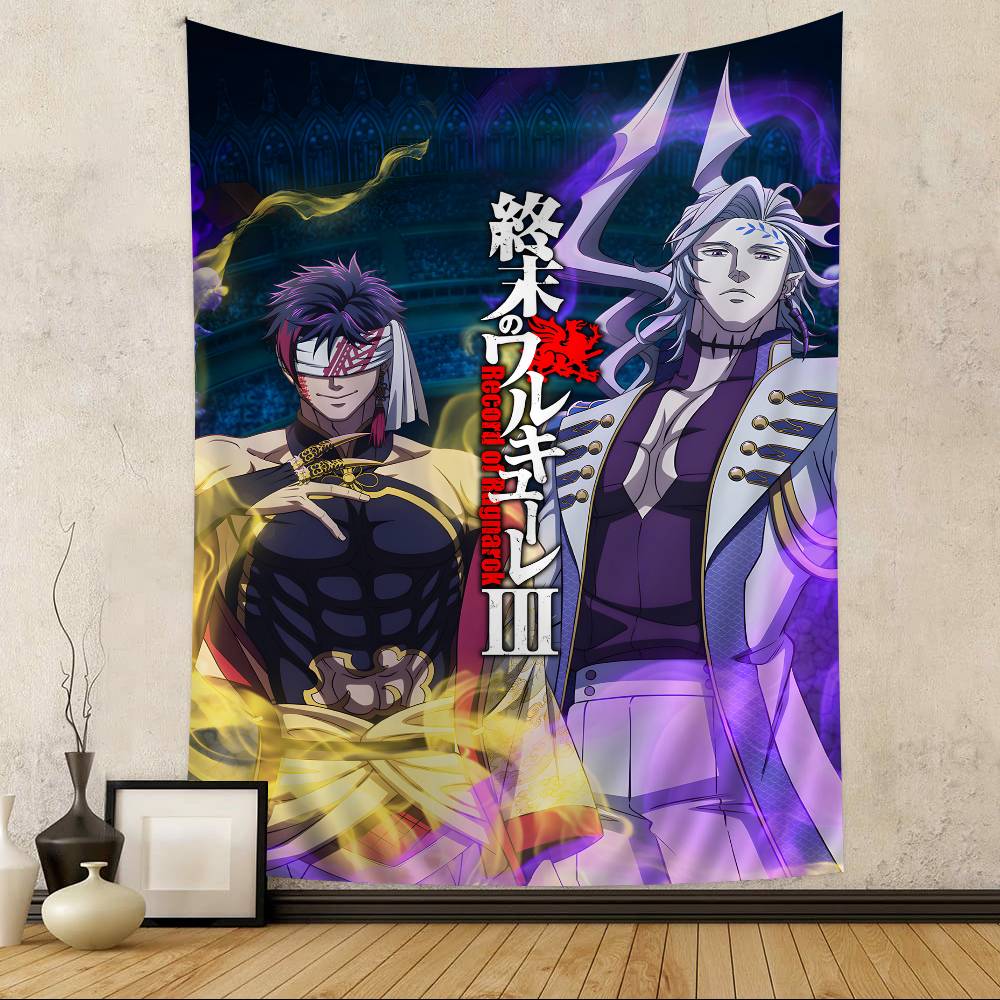Anime Record Of Ragnarok Tapestry Art Printing Japanese Wall Tapestry Anime Wall Hanging Home Decor