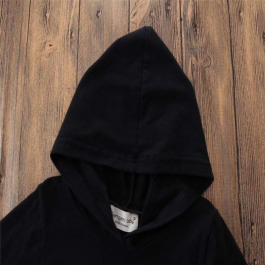 black hooded romper
