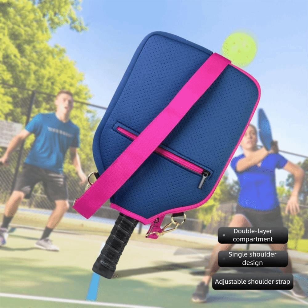 Waterproof Pickleball Paddle Cover Zipper Closure Pickleball Racket Bag  Outdoor