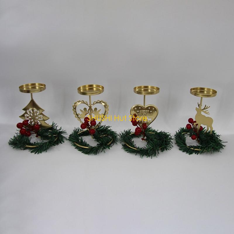 Christmas Tealight Holders,Iron Christmas Holders Home Decors D57B
