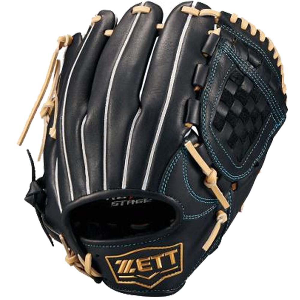 

ZETT Youth Softball Glove Zero One Stage B BJGB71530F (Glove) Pitcher/Infielder, Black/Pastel (1932), Size L,