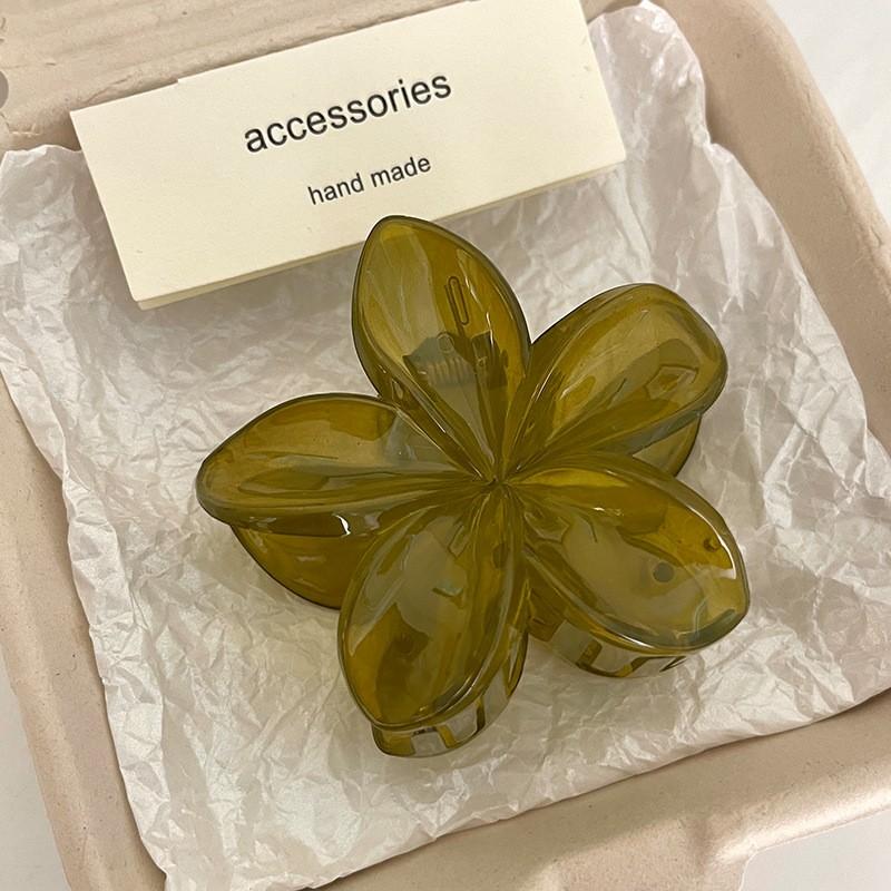 Floral Large Hair Claws Clips Crab Hair Clamps Women Girls Ponytail Holder Big Hair Barrettes Hairpins Hair Accessories Fashion