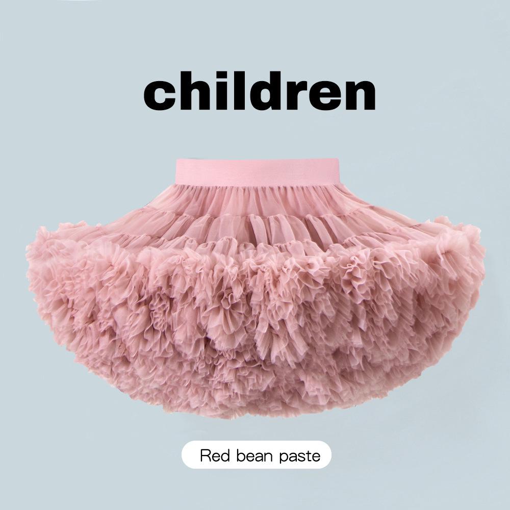 Falda Tutú de Princesa para Niñas - Vestido de Navidad de Tul Esponjoso