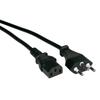Câble D'alimentation VALUE - Noir - 1,8m - Prise PVC - Connecteur Type 12 - 10A/250V