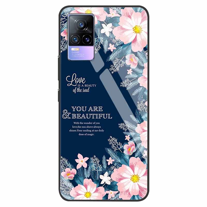 For VivoV21 5G Tempered Glass Case for Vivo V21 5G Soft Bumper Hard Funda For Vivo X60 Pro Global Phone Case X60 5G 2021 Cover