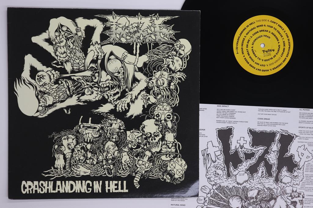 LP Record TOAST - Crashlanding In Hell TRLP003 Tag Rag 1996 Japan Japanese Pop/Rock Used