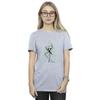 Disney Womens/Ladies The Nightmare Before Christmas Tree Green Cotton Boyfriend T-Shirt