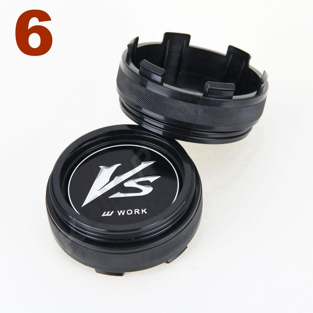 4PCS 61MM OD / 57.5MM ID Sport Rim Cap WORK EMOTION MEISTER VS Sticker Centre Cap Rim Wheel Cover Cap Hubcaps