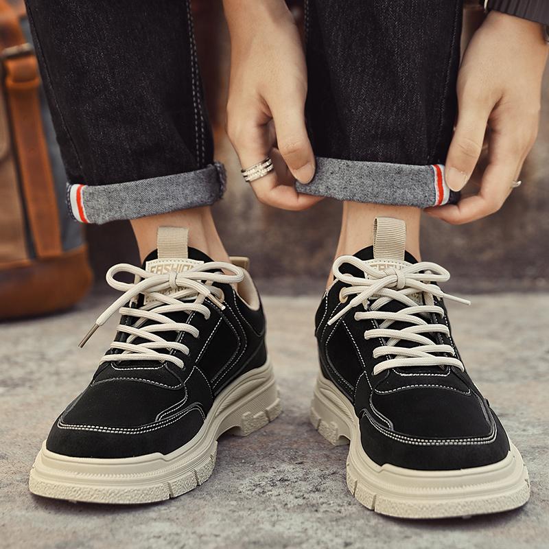 Autumn Men's New Breathable Work Safety Shoes Trendy Casual Sports Shoes Versatile Board Shoes Trendy Casual Shoes For Men