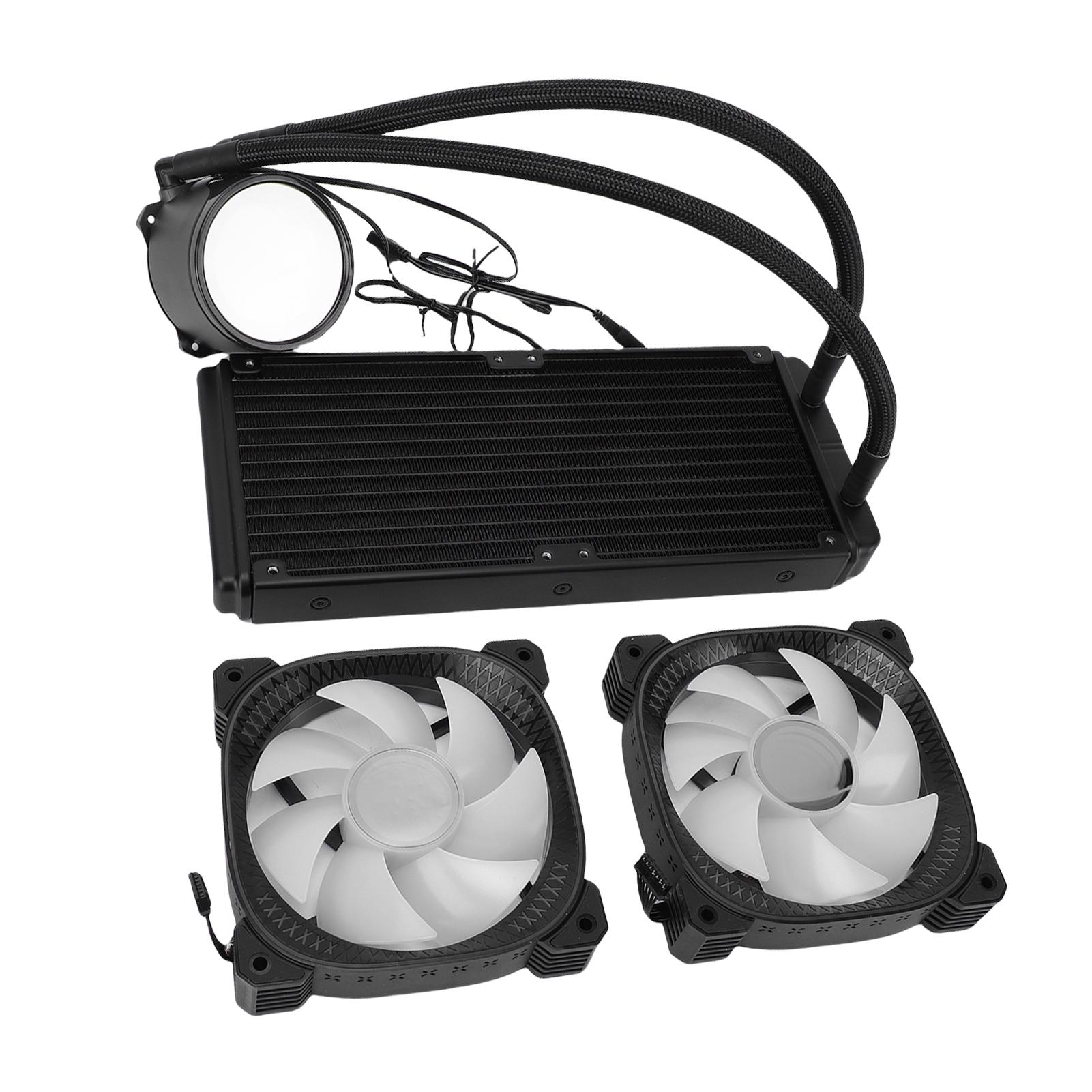 

ARGB Liquid CPU Cooler Support for AM4 AM5 2.2 Inch LCD Temperature Display Close AIO Liquid Cooler with 240mm