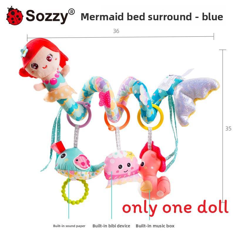 Baby Mermaid Rattle Toy With Soft Plush Material For Sensory Development And Parentchild Interaction