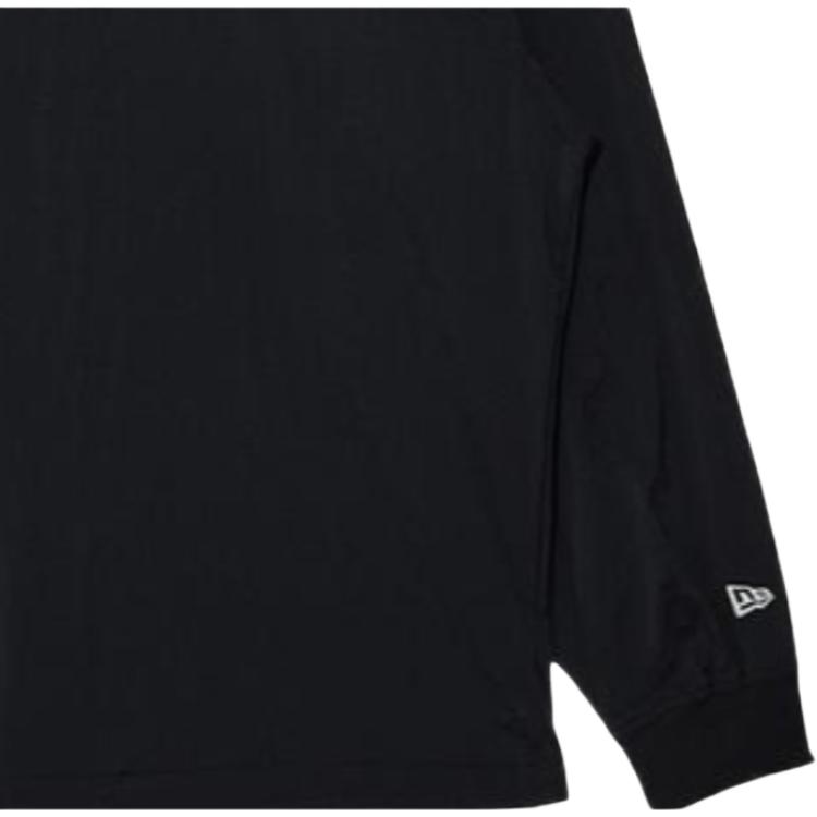 New Era Effen Kleur Losse Casual Pullover T-shirt Unisex tops Zwart 13086635